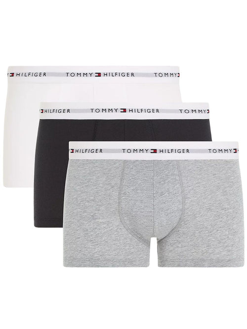 Tommy HilfigerTrunks 3 - pack3 - Pack Premium Essential Boxer Trunks, Black/White/GreyBoxers - and - Briefs.net