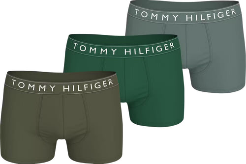 Tommy HilfigerTrunks 3 - pack3 - Pack Retro Logo Boxer Trunks, Olive/GreenBoxers & Briefs
