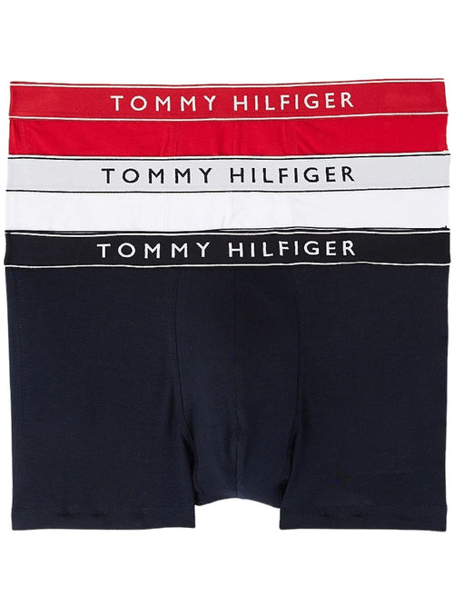 Tommy HilfigerTrunks 3 - pack3 - Pack Retro Logo Boxer Trunks, Red/White/NavyBoxers - and - Briefs.net