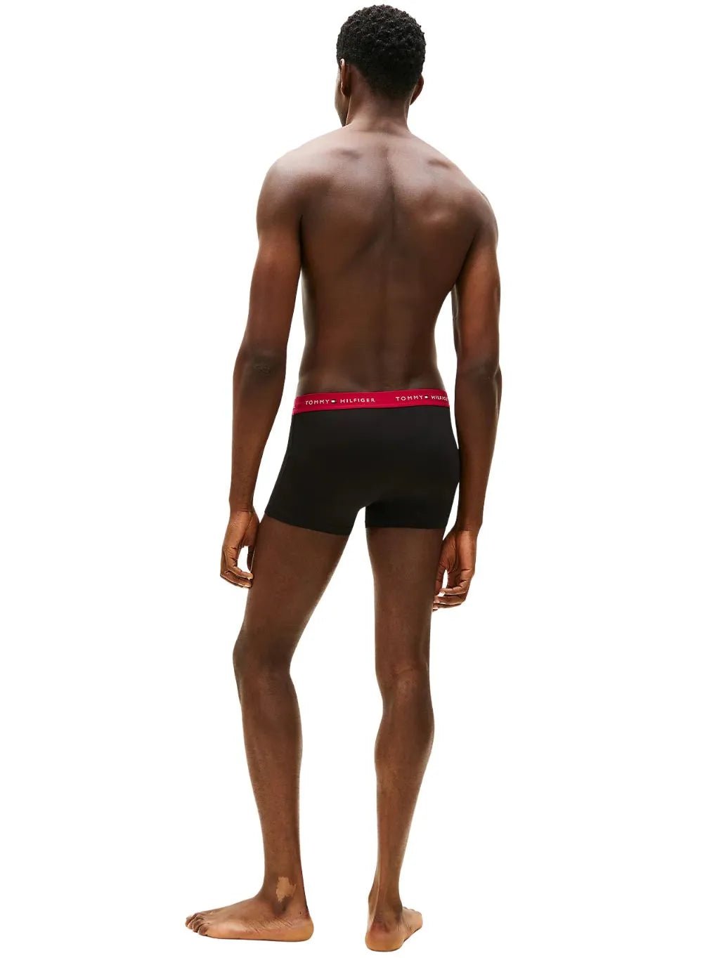 Tommy HilfigerTrunks 3 - pack3 - Pack Signature Cotton Boxer Trunks, Black w/ burgundy/red/blueBoxers & Briefs