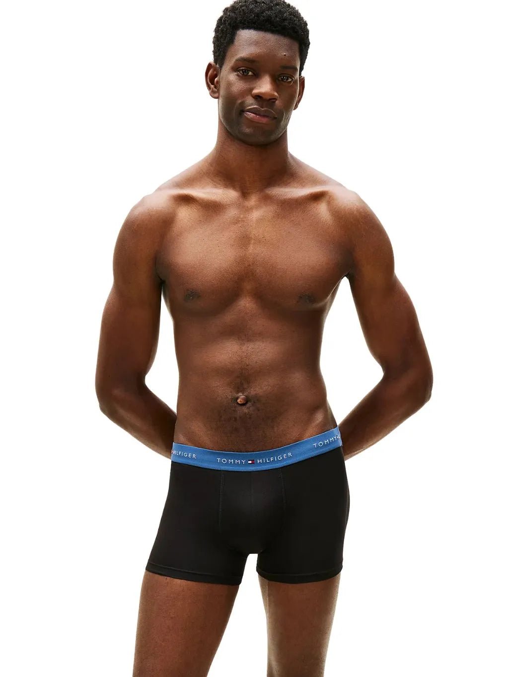 Tommy HilfigerTrunks 3 - pack3 - Pack Signature Cotton Boxer Trunks, Black w/ burgundy/red/blueBoxers & Briefs