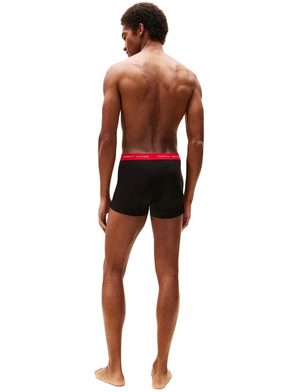 Tommy HilfigerTrunks 3 - pack3 - Pack Signature Cotton Boxer Trunks, Black w/ red/burgundy/iceBoxers & Briefs