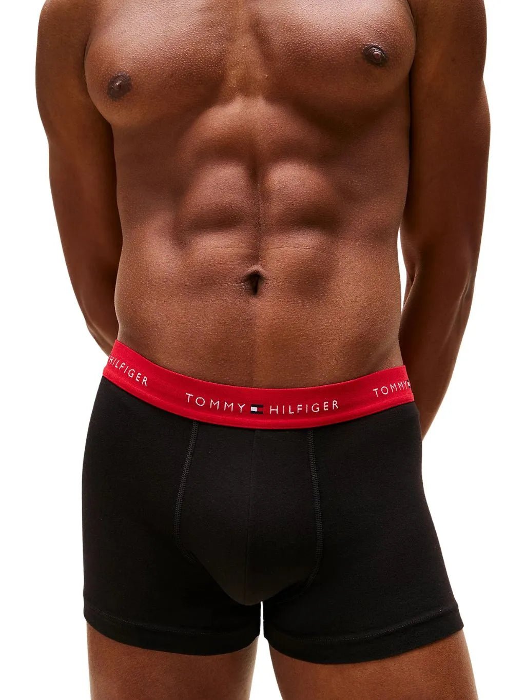 Tommy HilfigerTrunks 3 - pack3 - Pack Signature Cotton Boxer Trunks, Black w/ red/burgundy/iceBoxers & Briefs