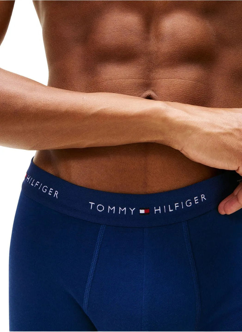Tommy HilfigerTrunks 3 - pack3 - Pack Signature Cotton Boxer Trunks, Blue/Navy/BlackBoxers & Briefs