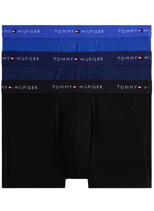 Tommy HilfigerTrunks 3 - pack3 - Pack Signature Cotton Boxer Trunks, Blue/Navy/BlackBoxers & Briefs