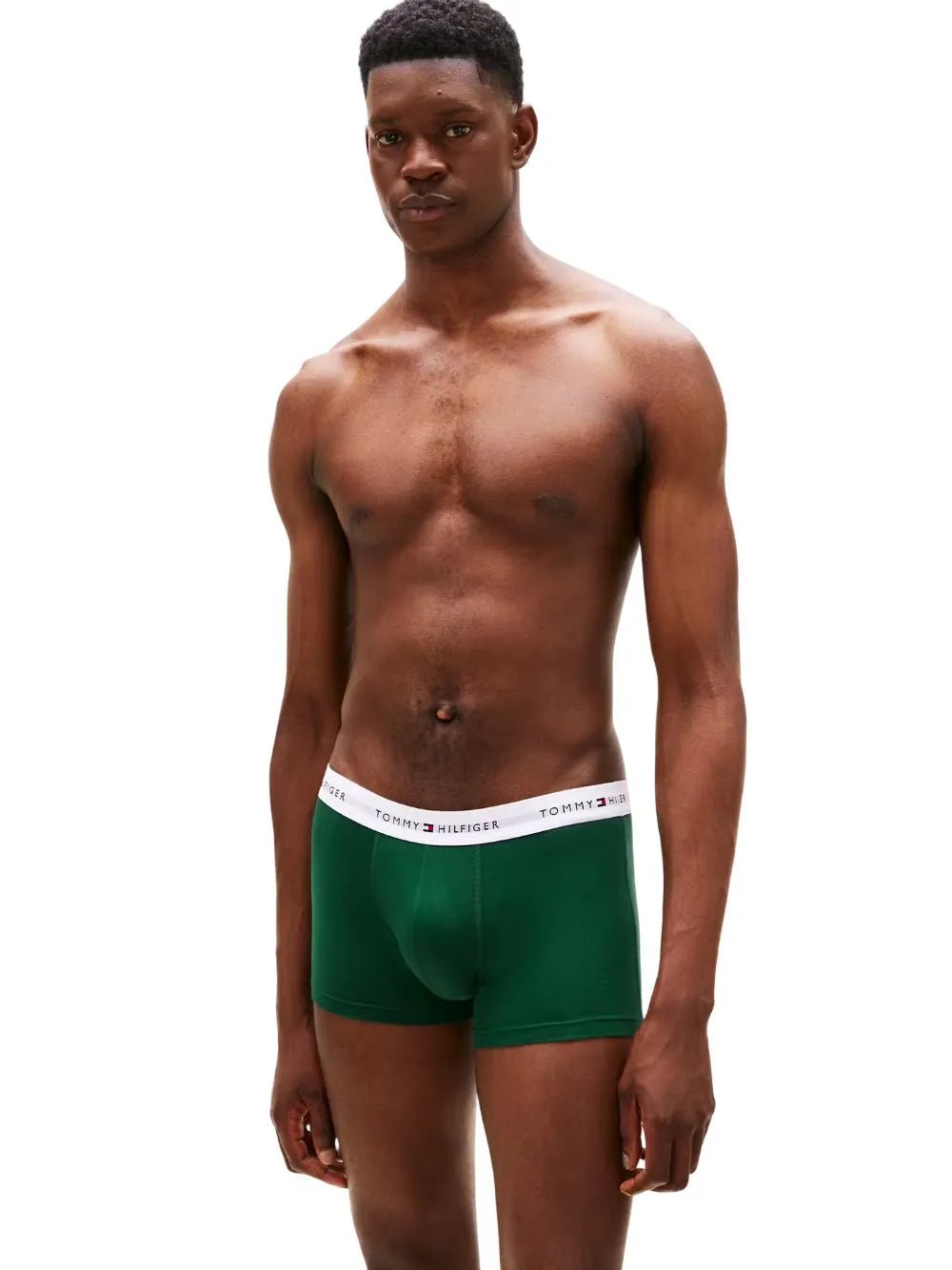 Tommy HilfigerTrunks 3 - pack3 - Pack Signature Cotton Flag DNA Print Boxer Trunks, Red/Green/BlueBoxers & Briefs