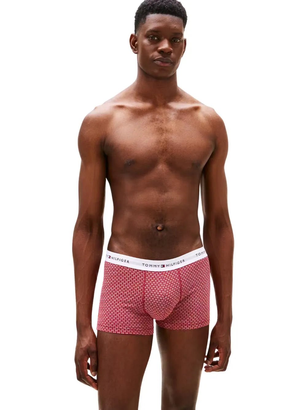 Tommy HilfigerTrunks 3 - pack3 - Pack Signature Cotton Flag DNA Print Boxer Trunks, Red/Green/BlueBoxers & Briefs