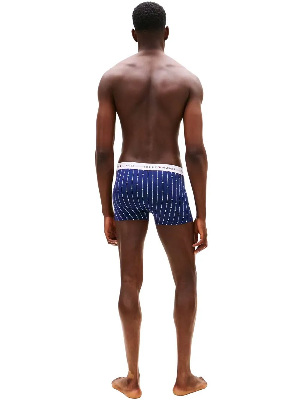 Tommy HilfigerTrunks 3 - pack3 - Pack Signature Cotton Hearts Print Boxer Trunks, Navy/Pink/RedBoxers & Briefs