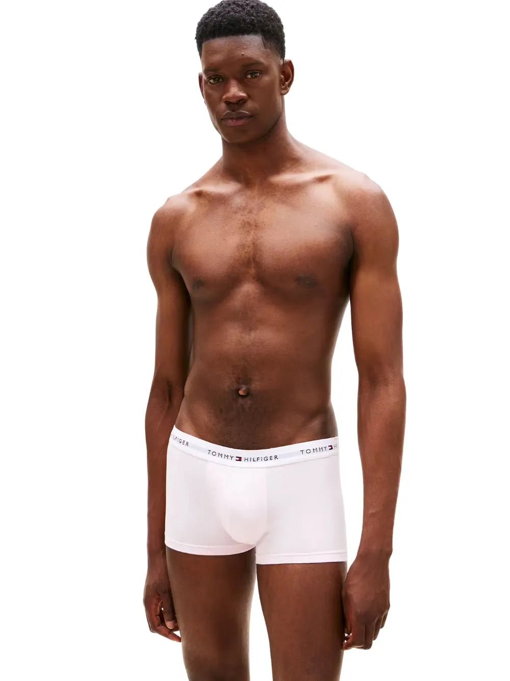 Tommy HilfigerTrunks 3 - pack3 - Pack Signature Cotton Hearts Print Boxer Trunks, Navy/Pink/RedBoxers & Briefs