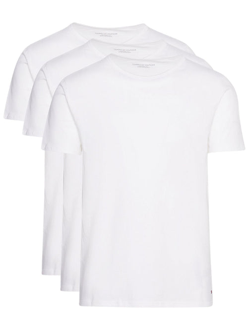 Tommy HilfigerT-Shirts 3 - pack3 - Pack Stretch Cotton Crew - Neck T-Shirts, WhiteBoxers - and - Briefs.net