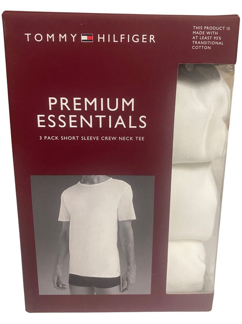 Tommy HilfigerT-Shirts 3 - pack3 - Pack Stretch Cotton Crew - Neck T-Shirts, WhiteBoxers - and - Briefs.net