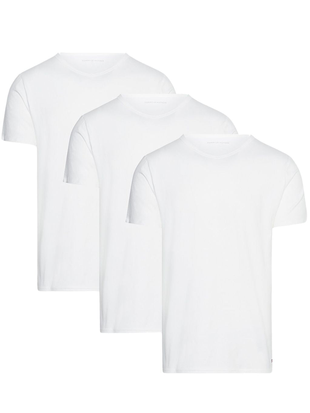 Tommy HilfigerT-Shirts 3 - pack3 - Pack Stretch Cotton V - Neck T-Shirts, WhiteBoxers - and - Briefs.net