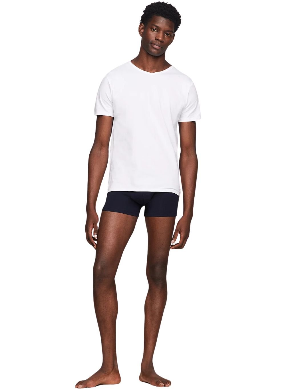 Tommy HilfigerT-Shirts 3 - pack3 - Pack Stretch Cotton V - Neck T-Shirts, WhiteBoxers - and - Briefs.net