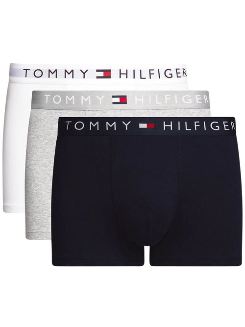 Tommy HilfigerTrunks 3 - pack3 - Pack TH Original Logo Boxer Trunks, Navy/White/GreyBoxers - and - Briefs.net