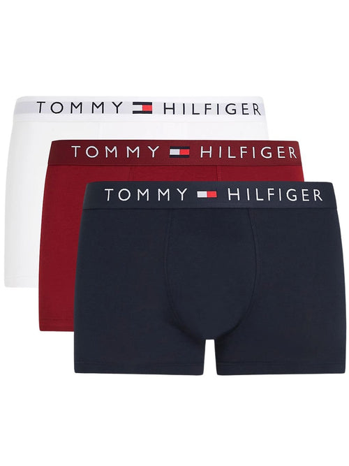 Tommy HilfigerTrunks 3 - pack3 - Pack TH Original Logo Boxer Trunks, Navy/White/RougeBoxers - and - Briefs.net