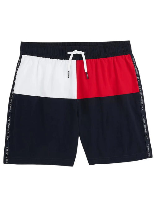 Tommy HilfigerSwim ShortsBoys Flag Logo Swim Shorts, Navy BlueBoxers & Briefs