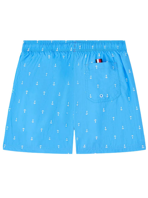Tommy HilfigerSwim ShortsBoys Print Mid Length Swim Shorts, Anchor Blue SpellBoxers & Briefs