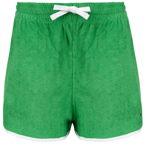 Tommy HilfigerBeach ShortsEmbroidered Flag Terry Shorts, Radiant GreenBoxers & Briefs