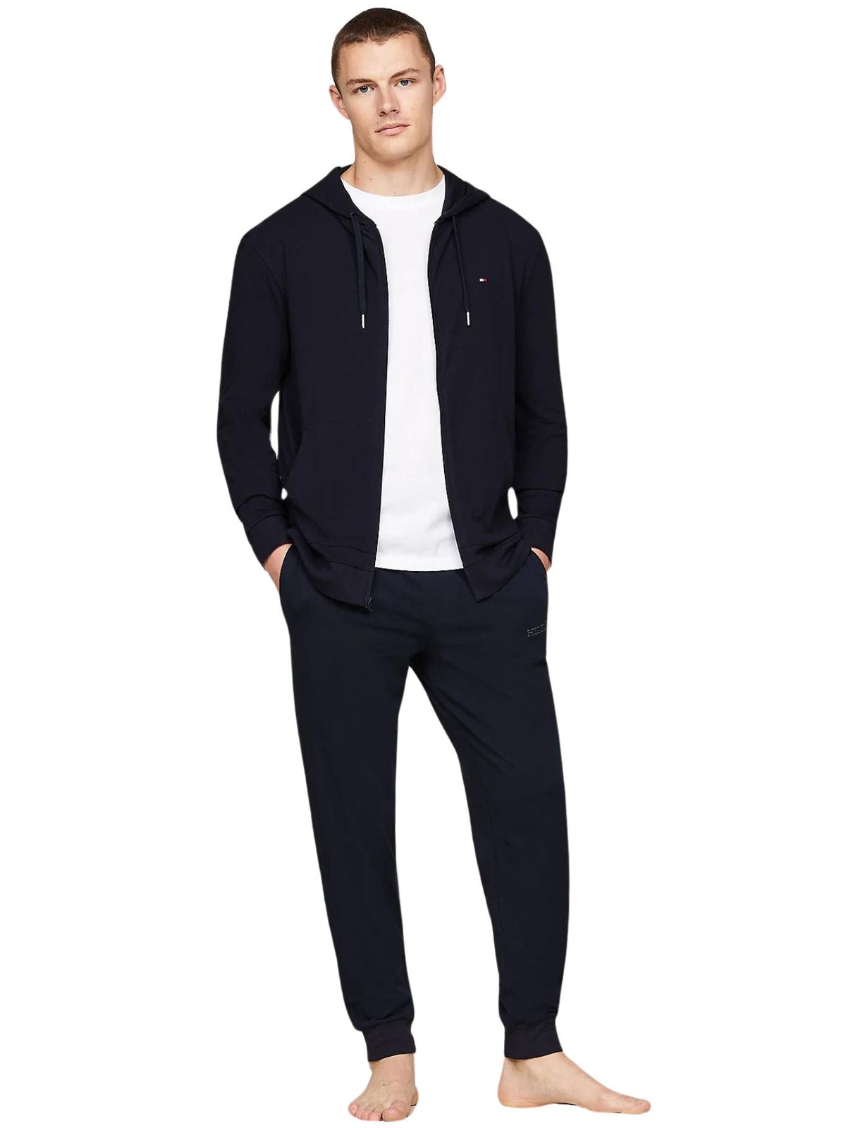 Tommy HilfigerHoodieFull - Zip Tracksuit Hoodie, NavyBoxers - and - Briefs.net