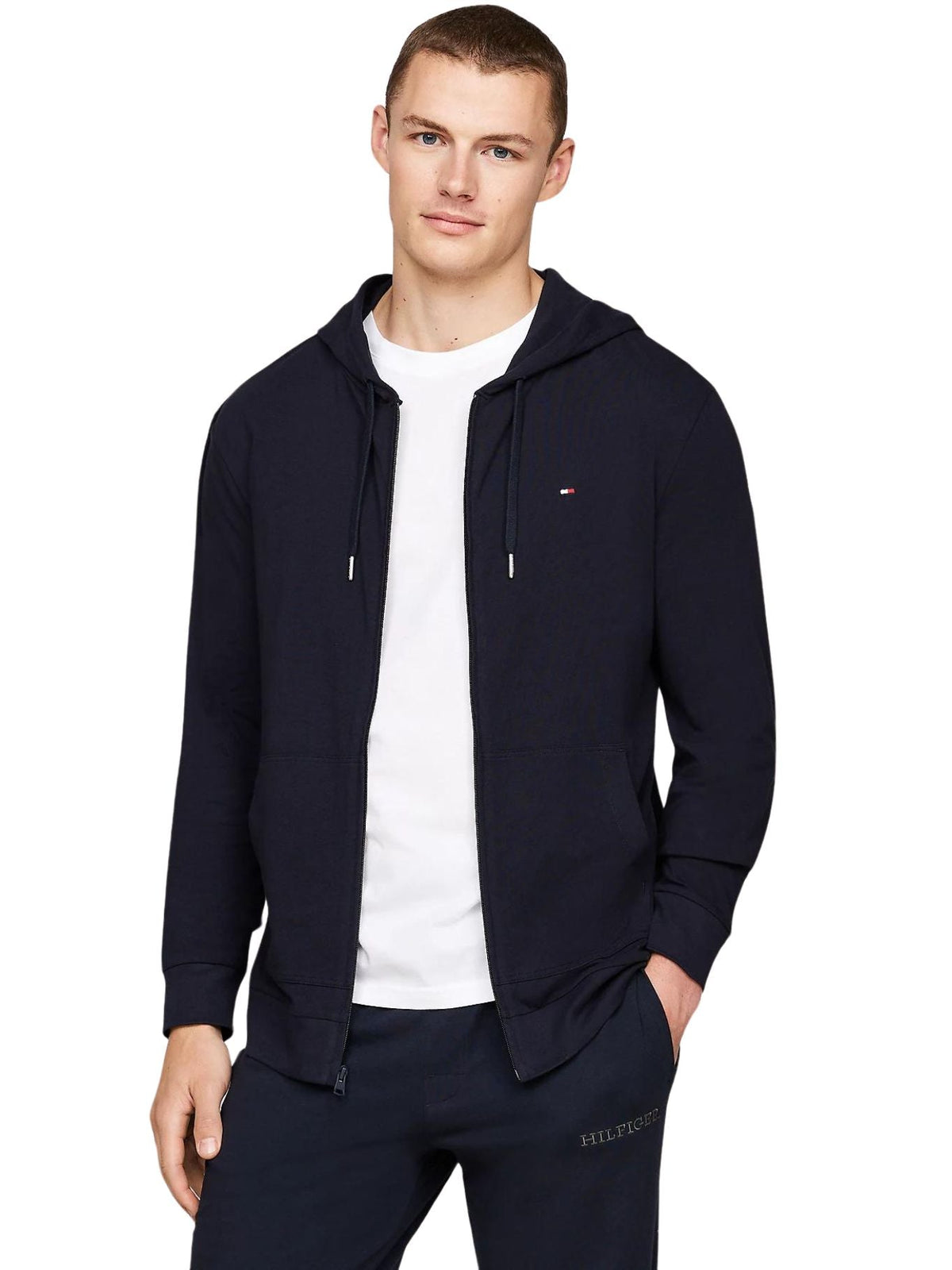 Tommy HilfigerHoodieFull - Zip Tracksuit Hoodie, NavyBoxers - and - Briefs.net