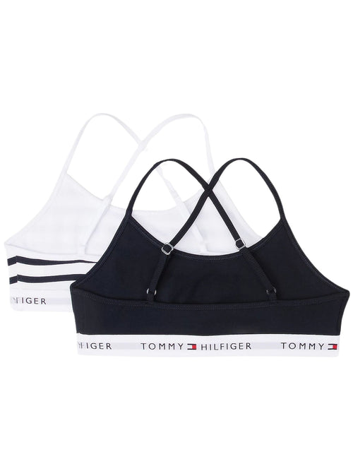 Tommy HilfigerBralettes 2 - packGirls 2 - Pack Breton Stripe Strappy Bralette Set, Navy/whiteBoxers - and - Briefs.net