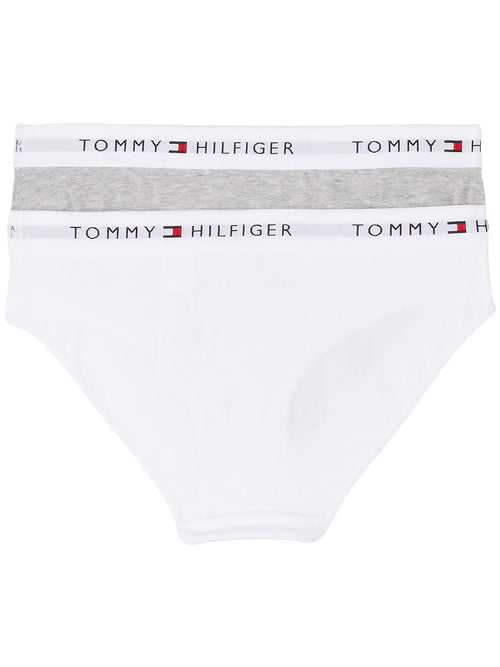 Tommy HilfigerBriefs 2 - packGirls 2 - Pack Heritage Logo Bikini Briefs, Grey/WhiteBoxers & Briefs