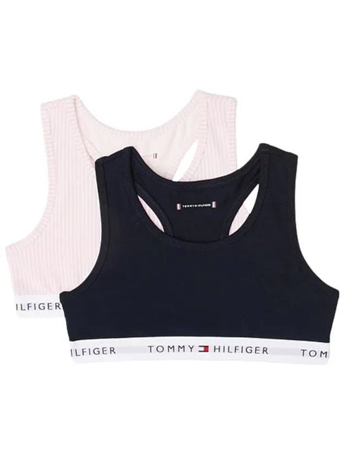 Tommy HilfigerBralettes 2 - packGirls 2 - Pack Ithica Stripe Bralette Set, Pink/NavyBoxers & Briefs