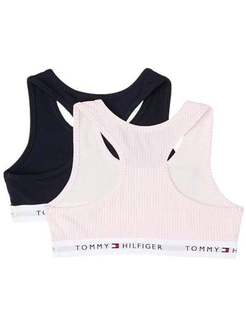 Tommy HilfigerBralettes 2 - packGirls 2 - Pack Ithica Stripe Bralette Set, Pink/NavyBoxers & Briefs