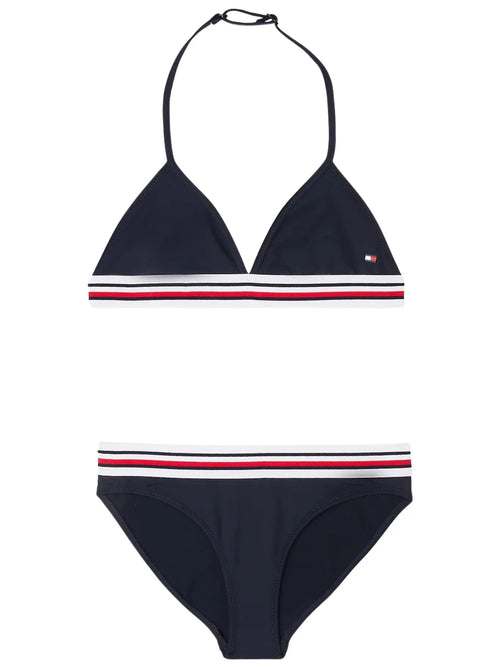 Tommy HilfigerSwim SetGirls Global Stripe Triangle Bikini Set, Navy BlueBoxers & Briefs