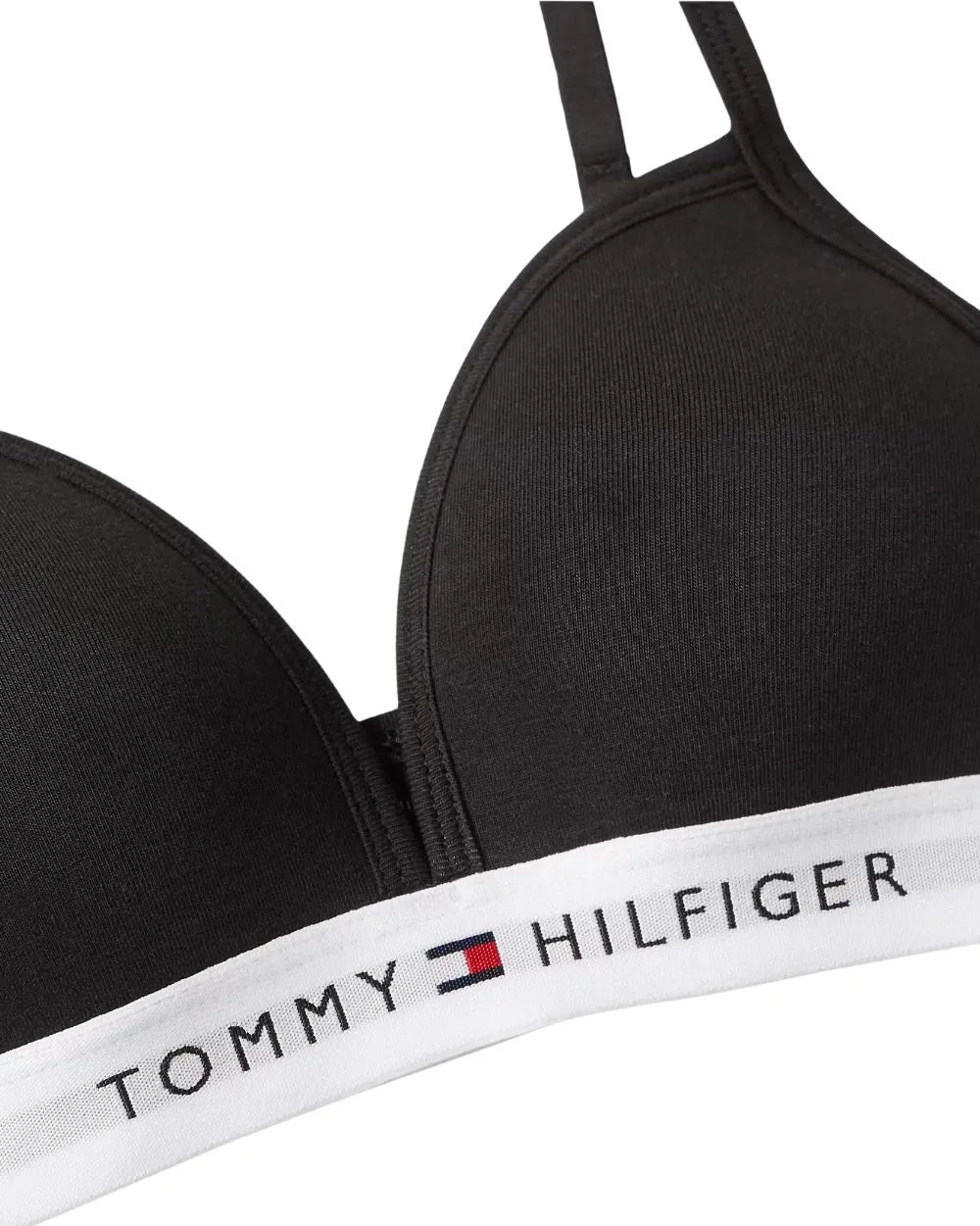 Tommy HilfigerBraGirls Heritage Logo Fixed Foam Triangle Bra, BlackBoxers & Briefs