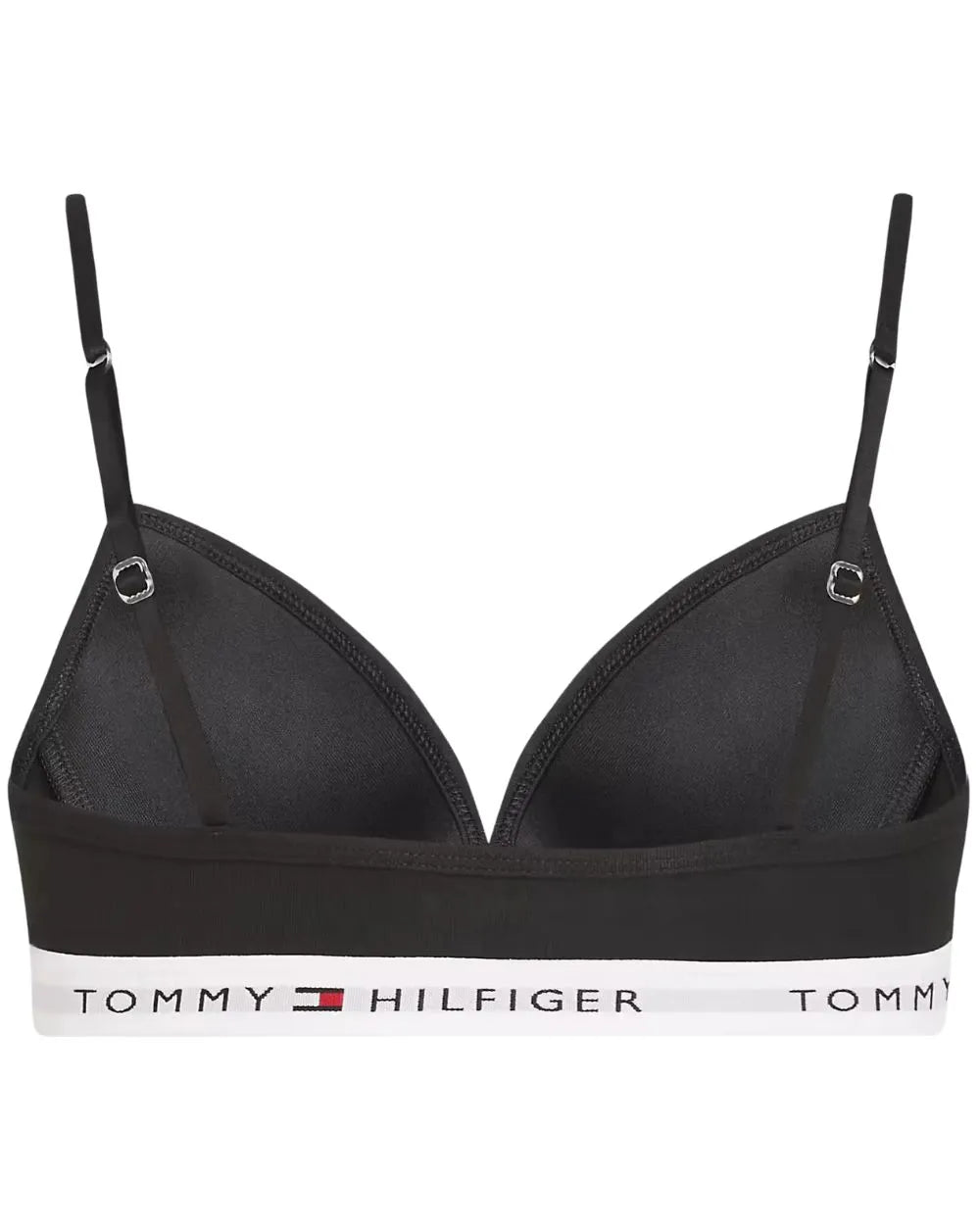 Tommy HilfigerBraGirls Heritage Logo Fixed Foam Triangle Bra, BlackBoxers & Briefs
