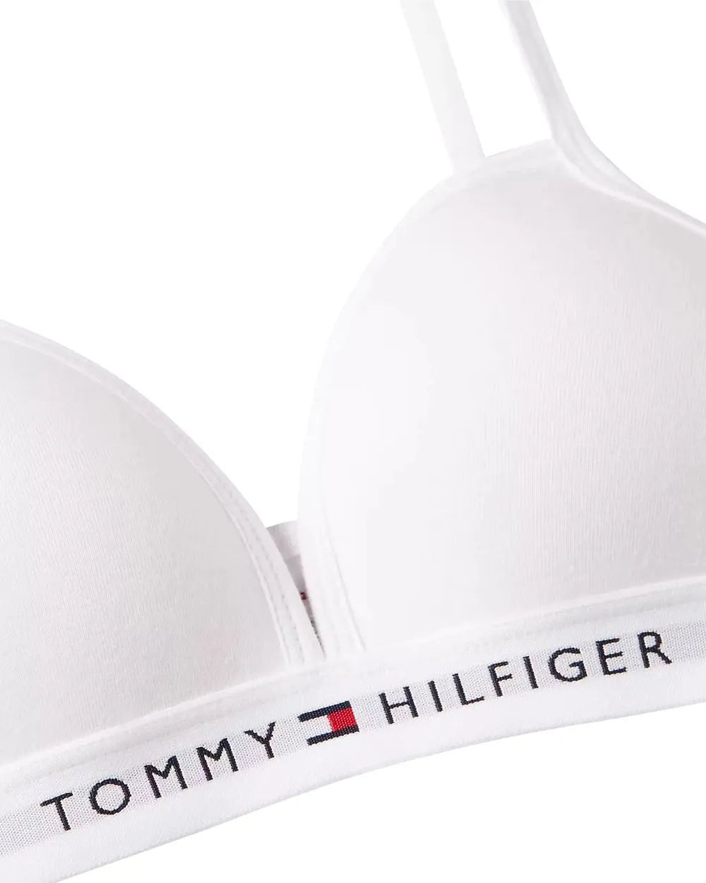 Tommy HilfigerBraGirls Heritage Logo Fixed Foam Triangle Bra, WhiteBoxers & Briefs