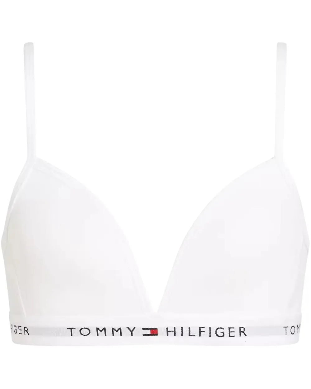 Tommy HilfigerBraGirls Heritage Logo Fixed Foam Triangle Bra, WhiteBoxers & Briefs