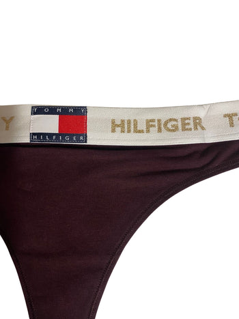 Tommy HilfigerThongGolden Heritage Thong, BurgundyBoxers - and - Briefs.net