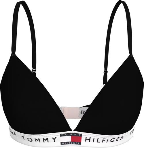 Tommy HilfigerBraHeritage Cotton RP Triangle Bra, BlackBoxers - and - Briefs.net