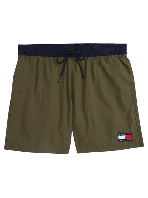 Tommy HilfigerSwim ShortsHeritage Mid Length Swim Shorts, Army GreenBoxers & Briefs