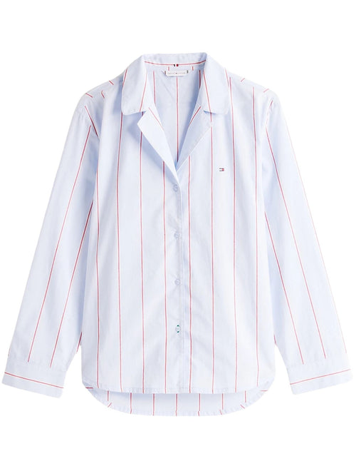Tommy HilfigerPyjama ShirtHeritage Stripe Woven Poplin Pyjama Shirt, Sweet BlueBoxers - and - Briefs.net