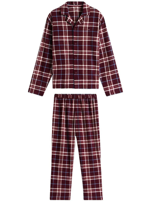 Tommy HilfigerPyjama SetKids Tartan Flannel Pyjama Gift Set, BurgundyBoxers & Briefs