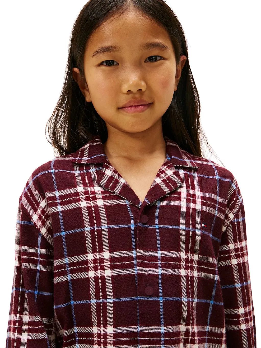 Tommy HilfigerPyjama SetKids Tartan Flannel Pyjama Gift Set, BurgundyBoxers & Briefs