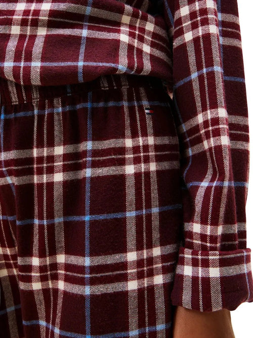 Tommy HilfigerPyjama SetKids Tartan Flannel Pyjama Gift Set, BurgundyBoxers & Briefs