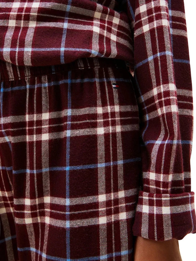 Tommy HilfigerPyjama SetKids Tartan Flannel Pyjama Gift Set, BurgundyBoxers & Briefs