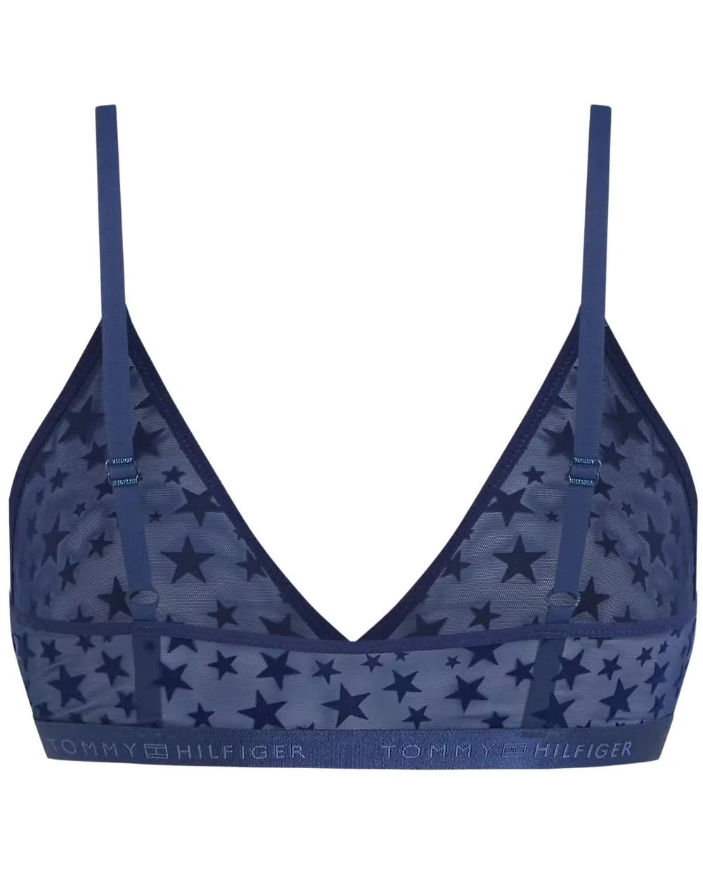 Tommy HilfigerBraMesh Stars Triangle Bra Gift Set, Preppy NavyBoxers & Briefs