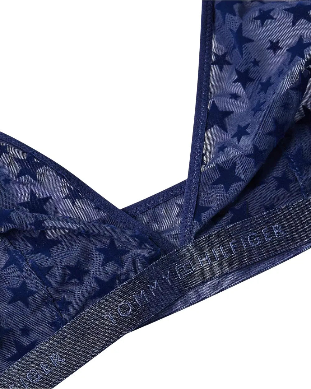 Tommy HilfigerBraMesh Stars Triangle Bra Gift Set, Preppy NavyBoxers & Briefs