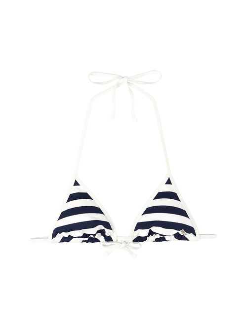 Tommy HilfigerSwim TopNautical Stripe Ribbed Triangle Bikini Top, Navy/IvoryBoxers & Briefs
