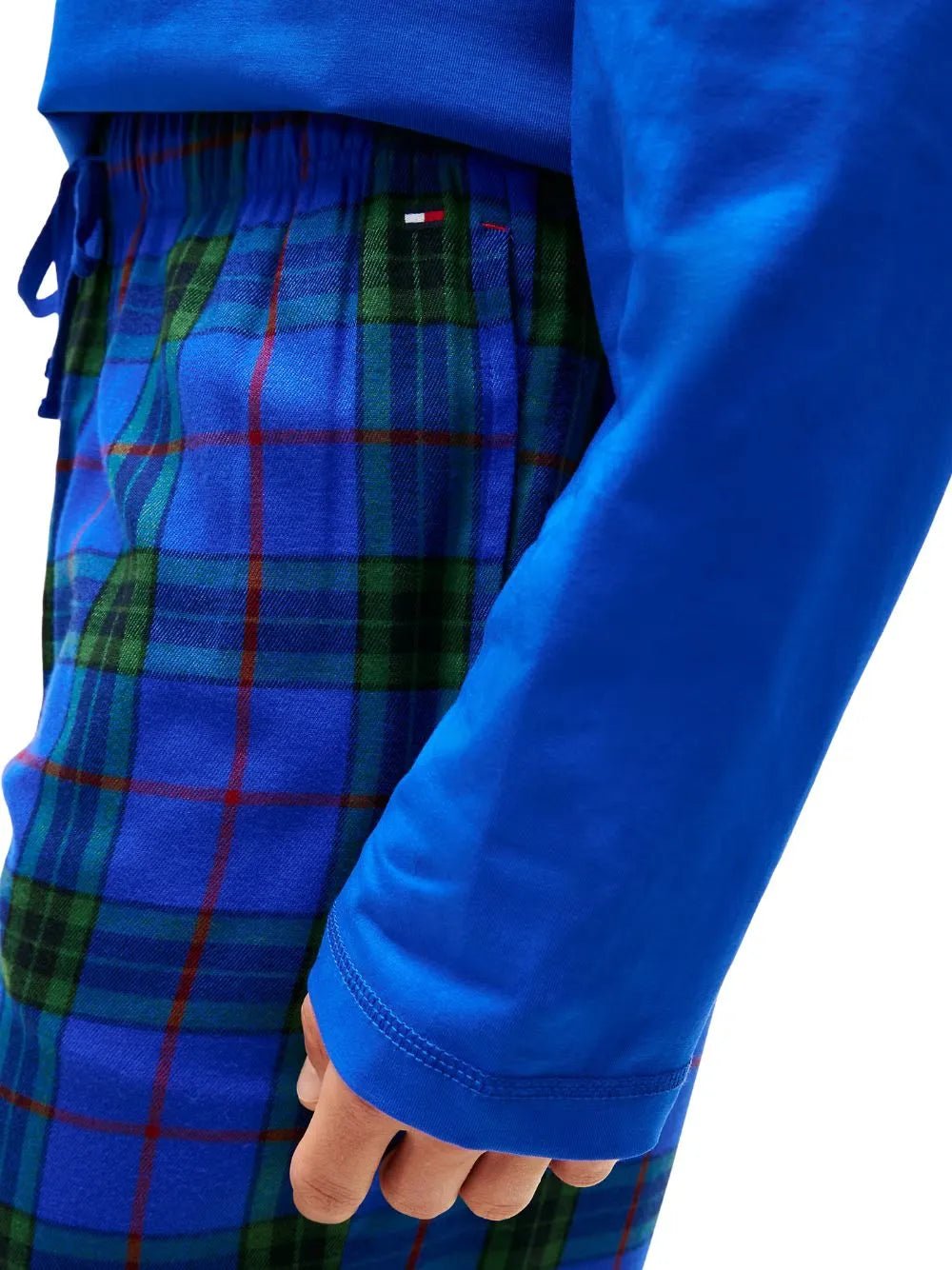 Tommy HilfigerPyjama SetPlaid Check Pyjamas & Slippers Gift Set, Noble BlueBoxers & Briefs