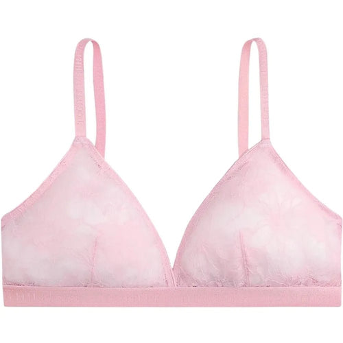 Tommy HilfigerBraRepeat Logo Floral Lace Triangle Bra, Bonita PinkBoxers & Briefs