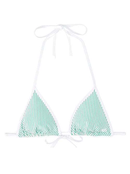 Tommy HilfigerSwim TopSeersucker Stripe Triangle Bikini Top, Radiant GreenBoxers & Briefs