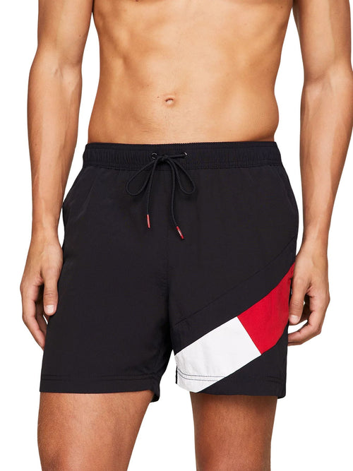 Tommy HilfigerSwim ShortsSlim Fit Medium Drawstring Swim Shorts, NavyBoxers - and - Briefs.net