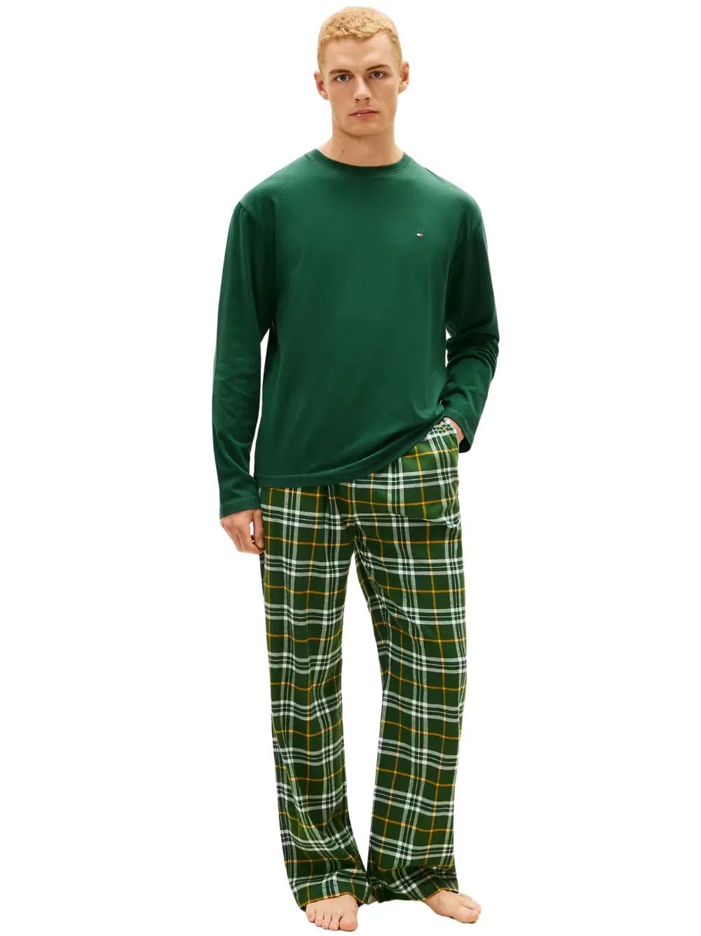 Tommy HilfigerPyjama SetTartan Flannel Pyjama Set, Orion GreenBoxers & Briefs