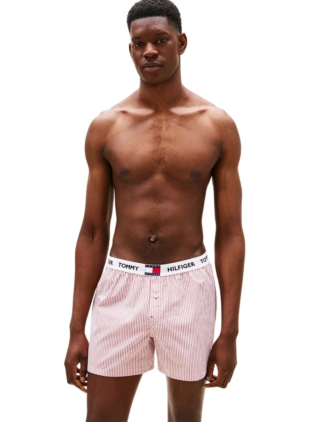 Tommy HilfigerBoxer ShortTH Heritage Stripe Woven Boxer Shorts, RedBoxers & Briefs